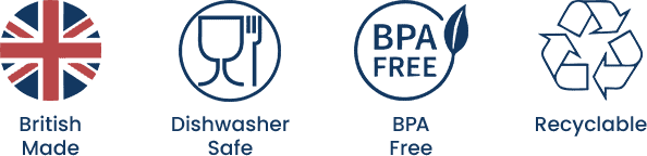 British-made, BPA-free and dishwasher-safe products